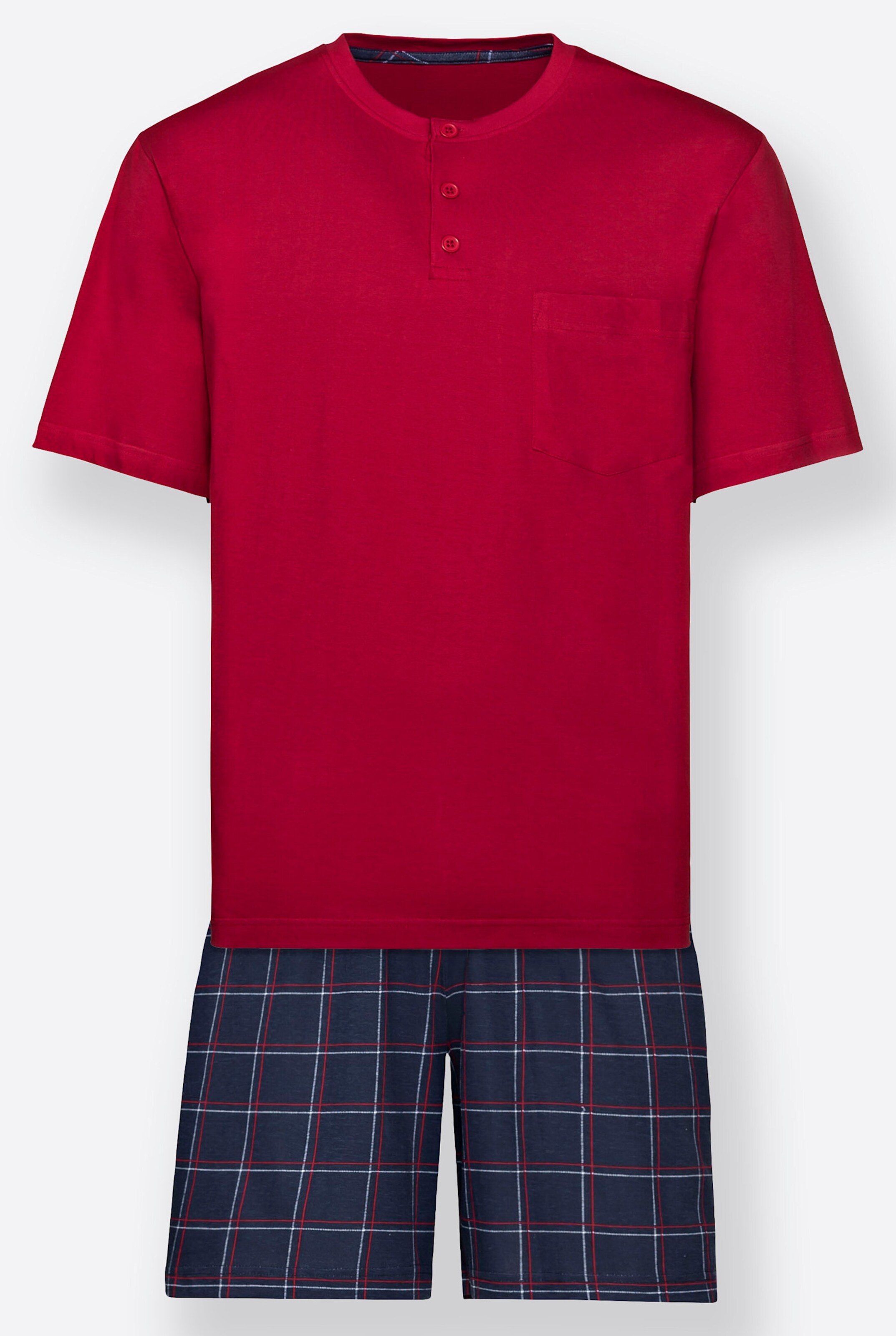 Comte Shorty in dunkelrot-marine