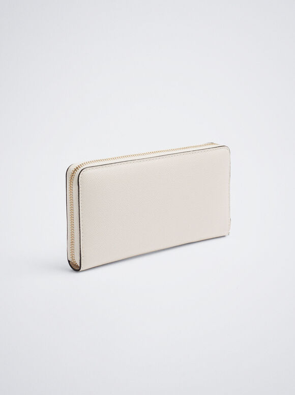Bolsa de mão com alça - Branco-creme