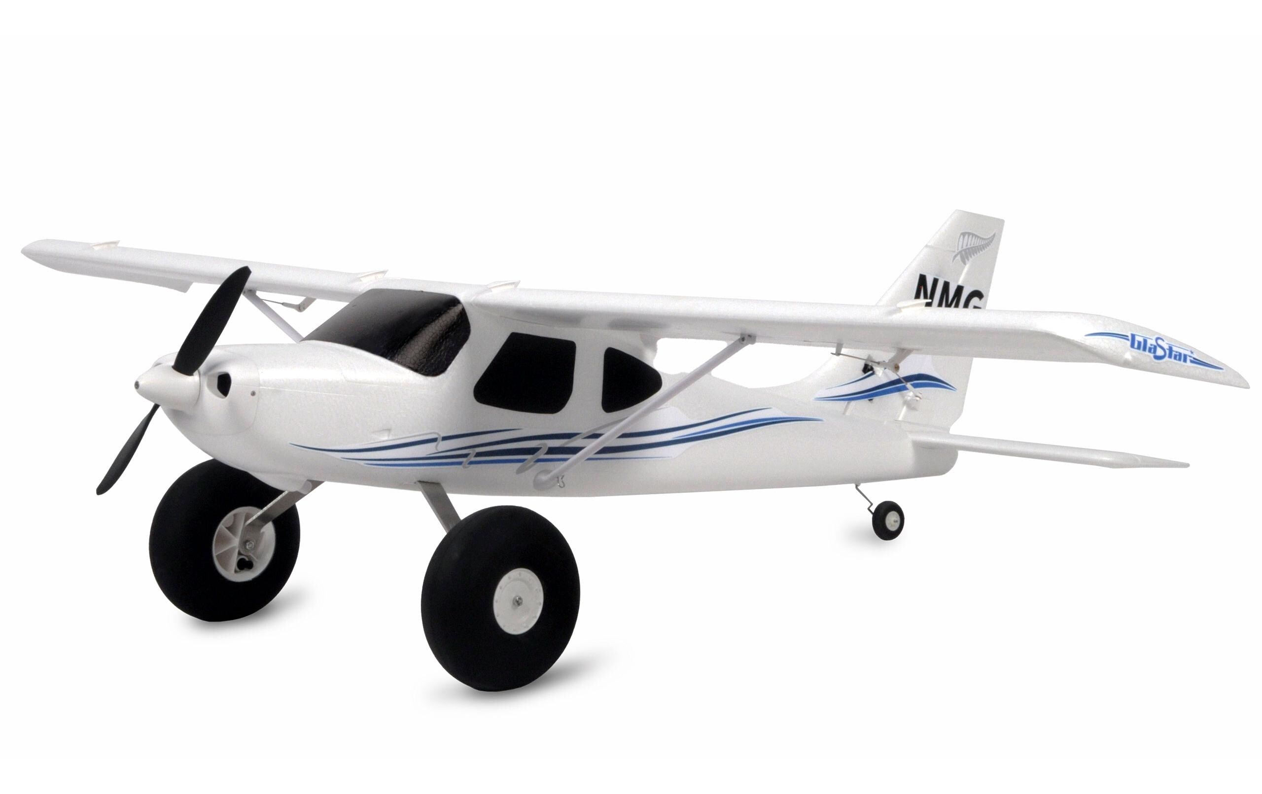 Motorflugzeug GlaStar 1233 mm STOL Trainer PNP<br>AMXPlanes GlaStar Trainer Modell mit Buschräder