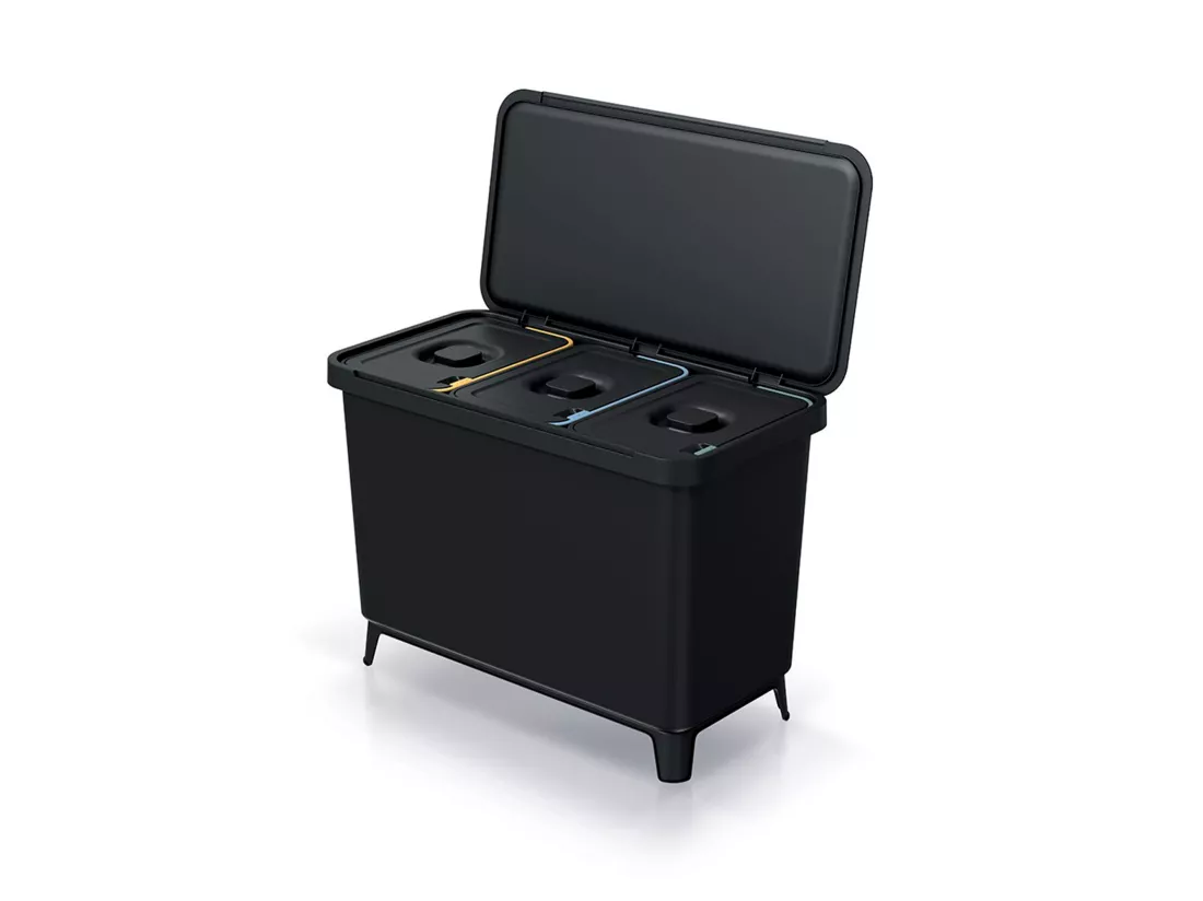 Système de classification de recyclage 3 x 10 litres Keden 57x29x41