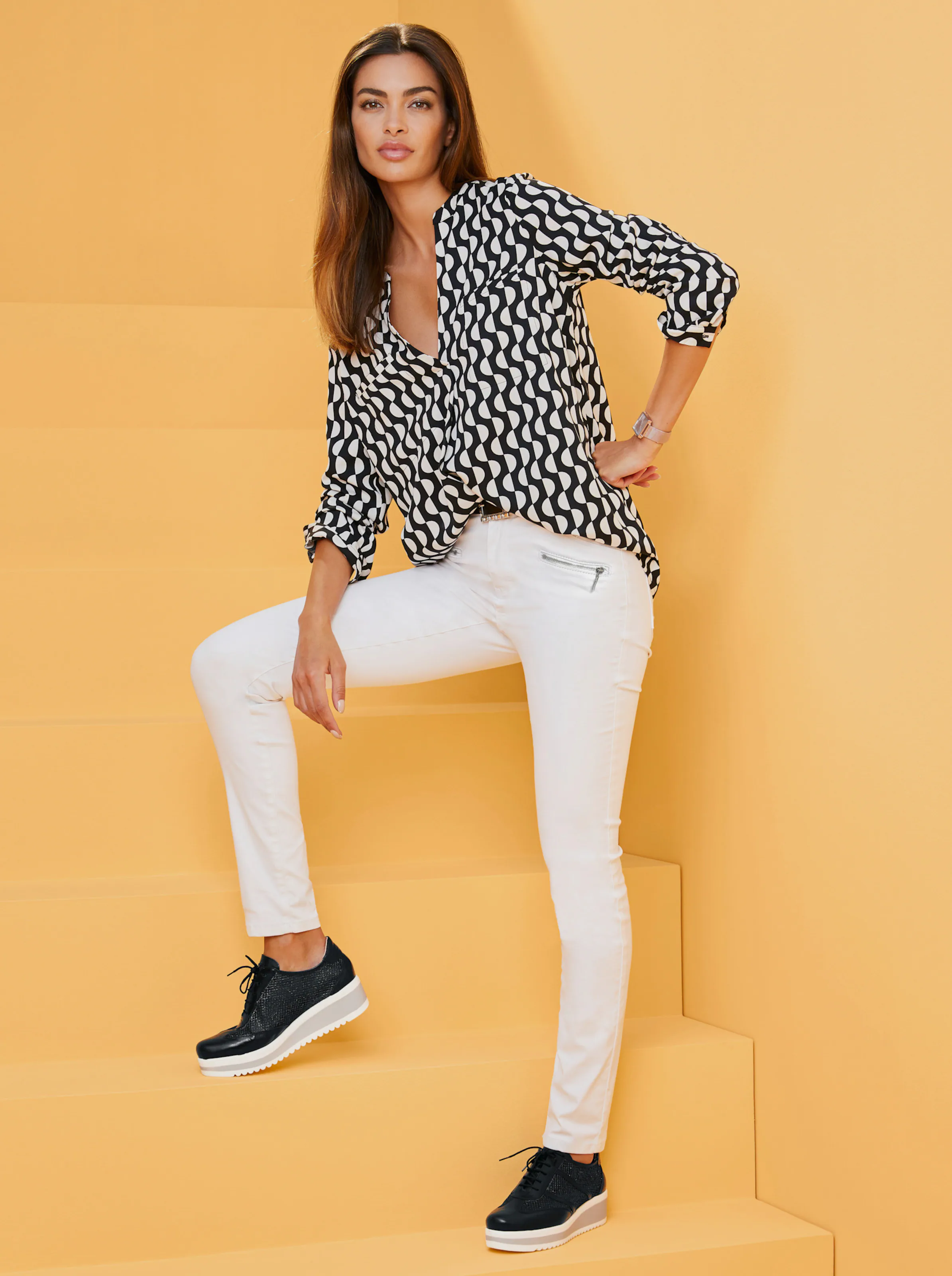 Druckbluse