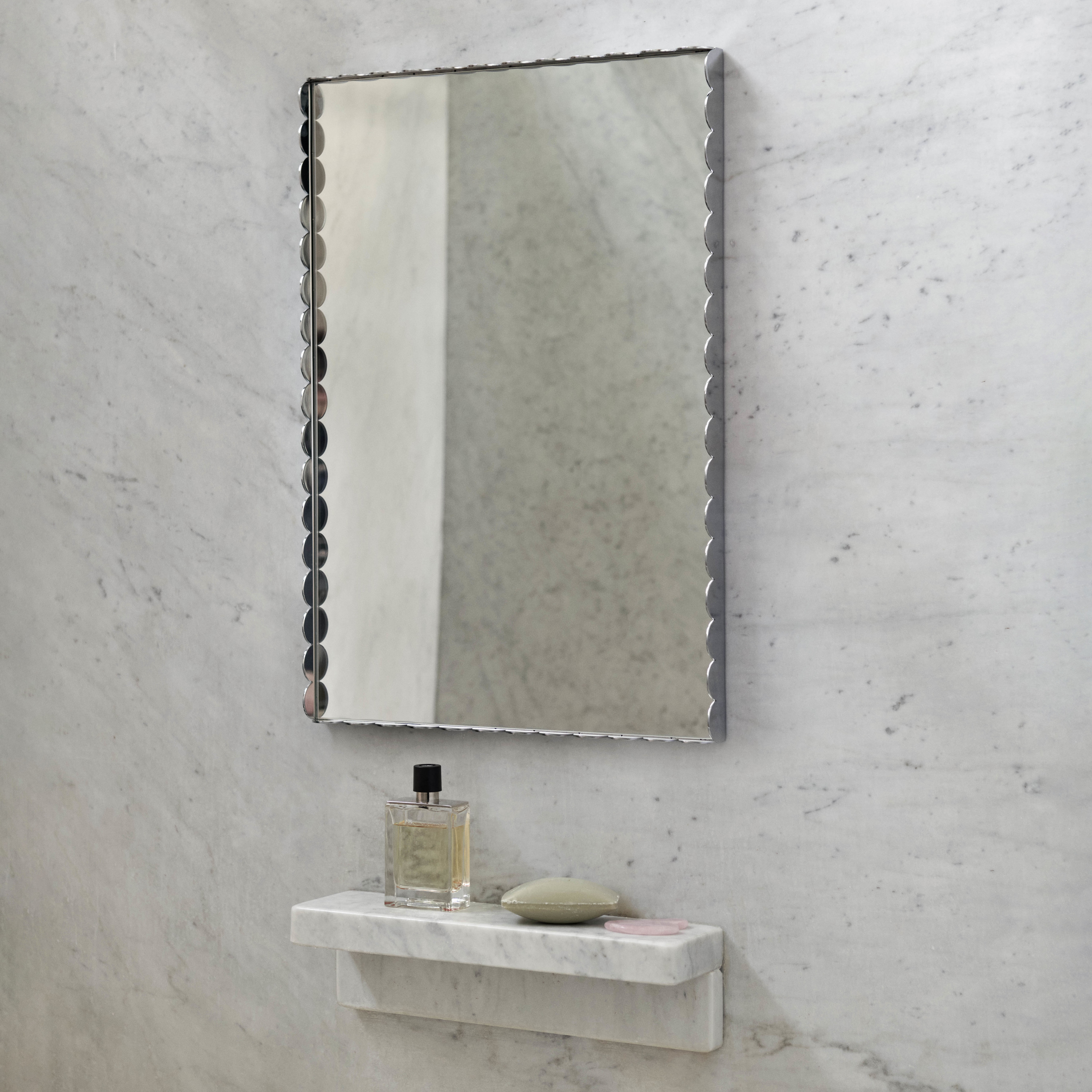 ARCS - Miroir mural métal | Gris