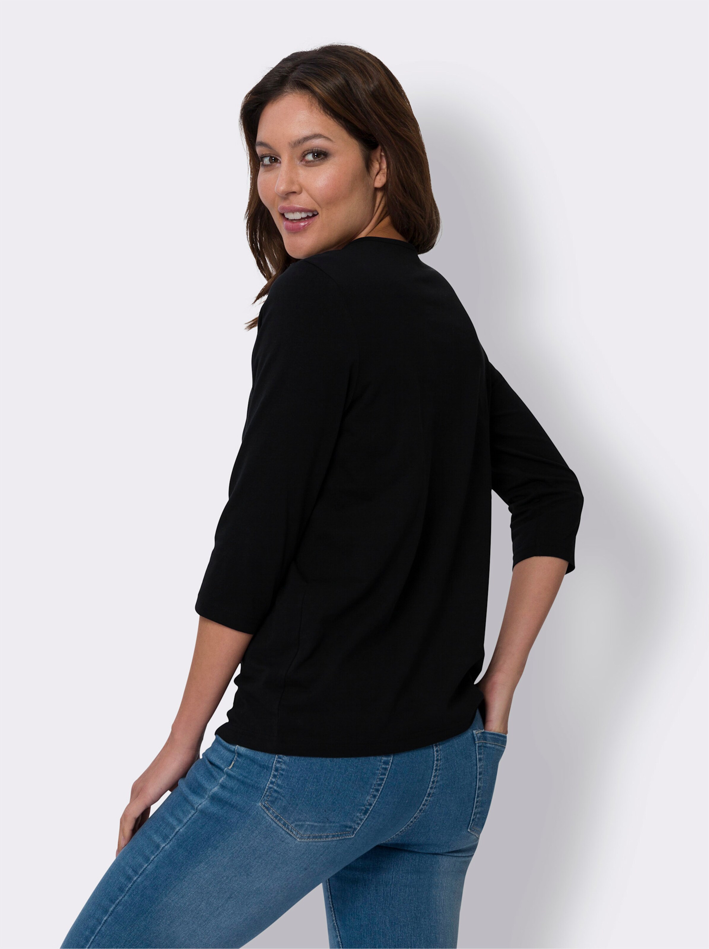 34-Arm-Shirt im Doppelpack
