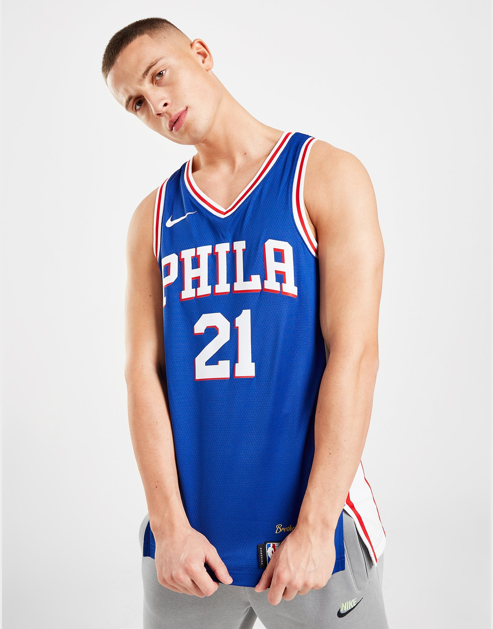 Nike Maillot NBA  Philadelphia 76ers Swingman Embiid #21 Homme