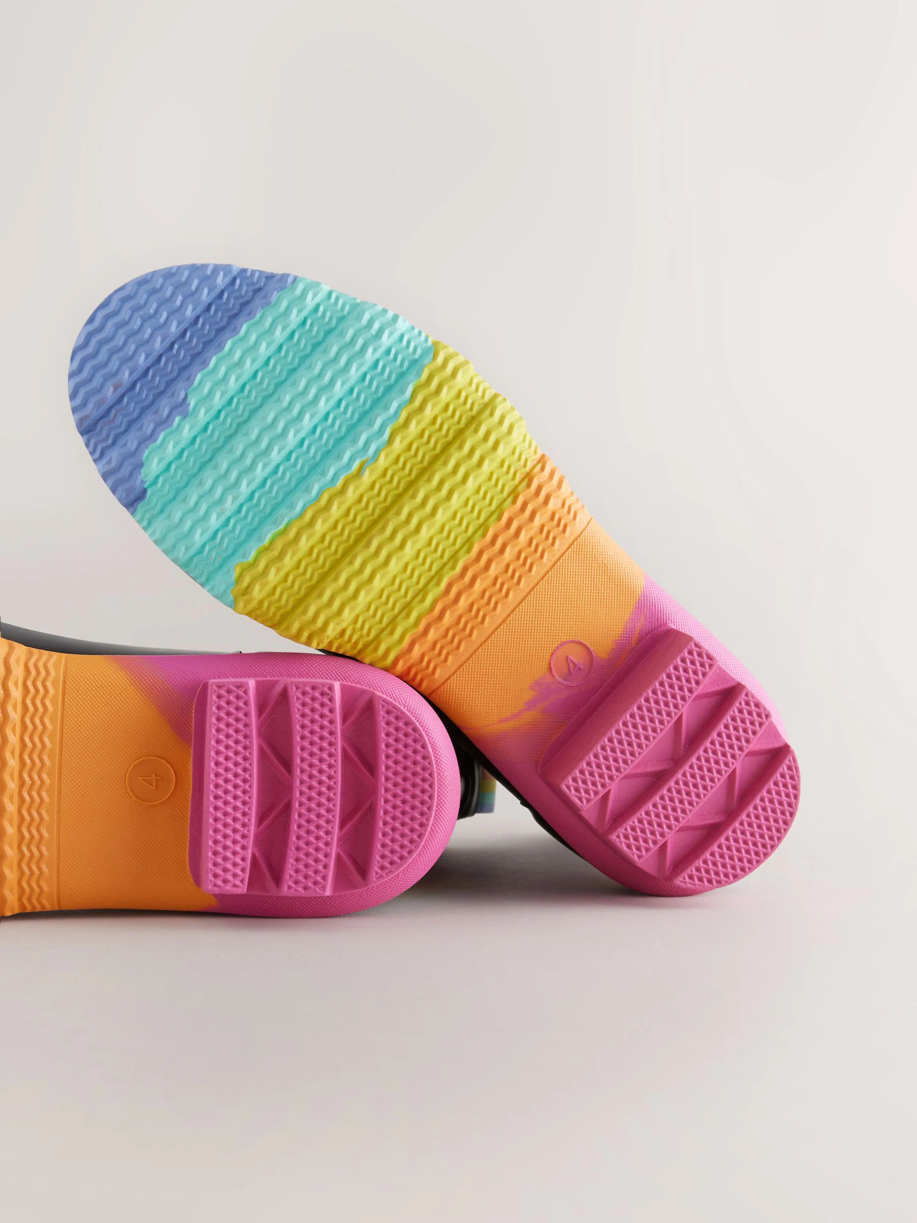 Zwart - Little Bird by Jools Oliver regenlaarzen met regenboog voor volwassenen