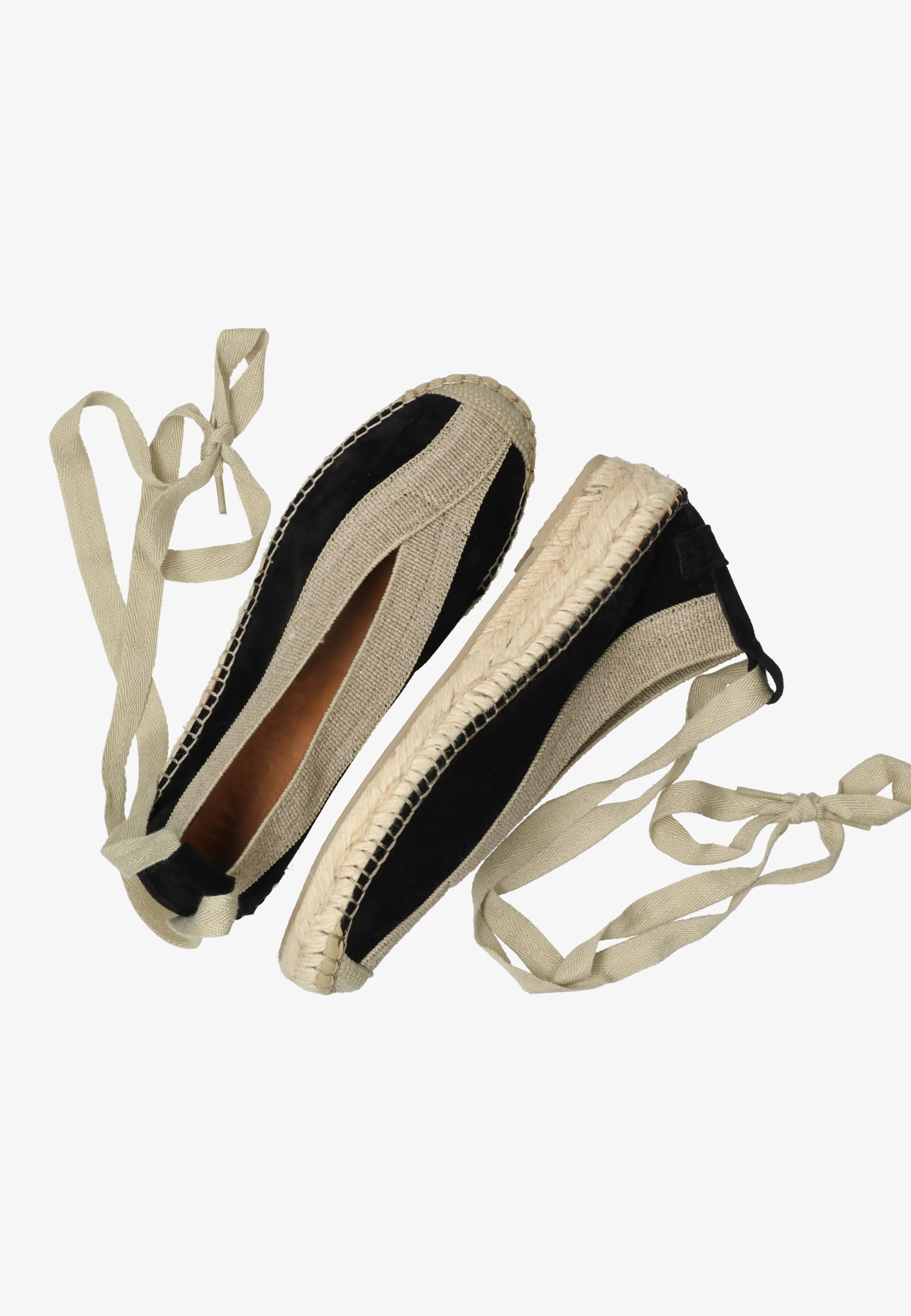 PALMA Kimono Espadrille suede Black