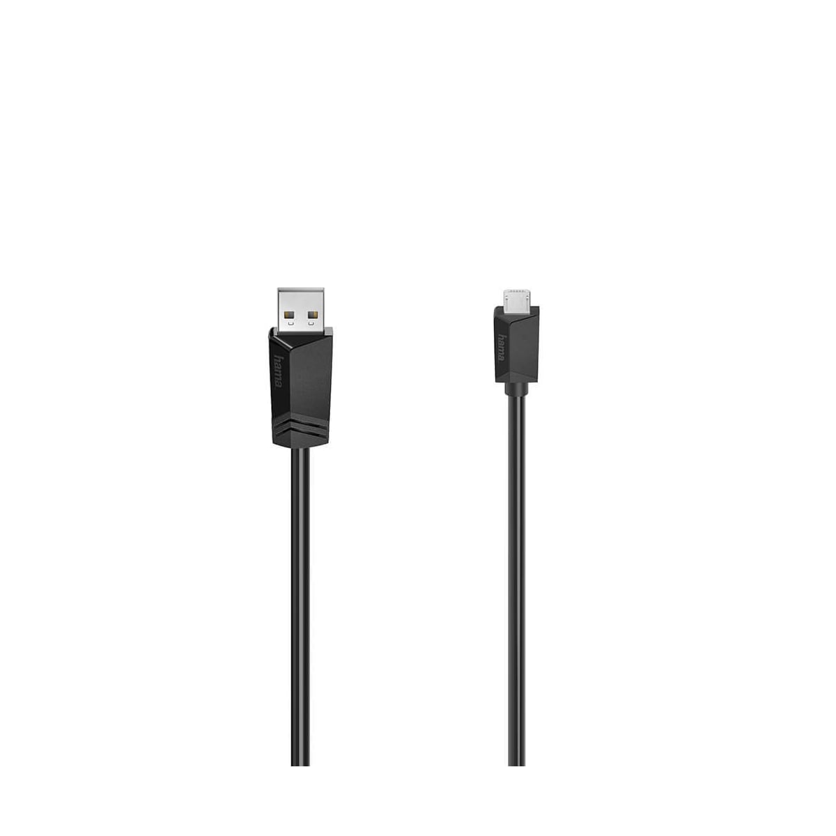 HAMA Kabel Micro-USB 2.0 480 Mbit/s 1,5m Svart