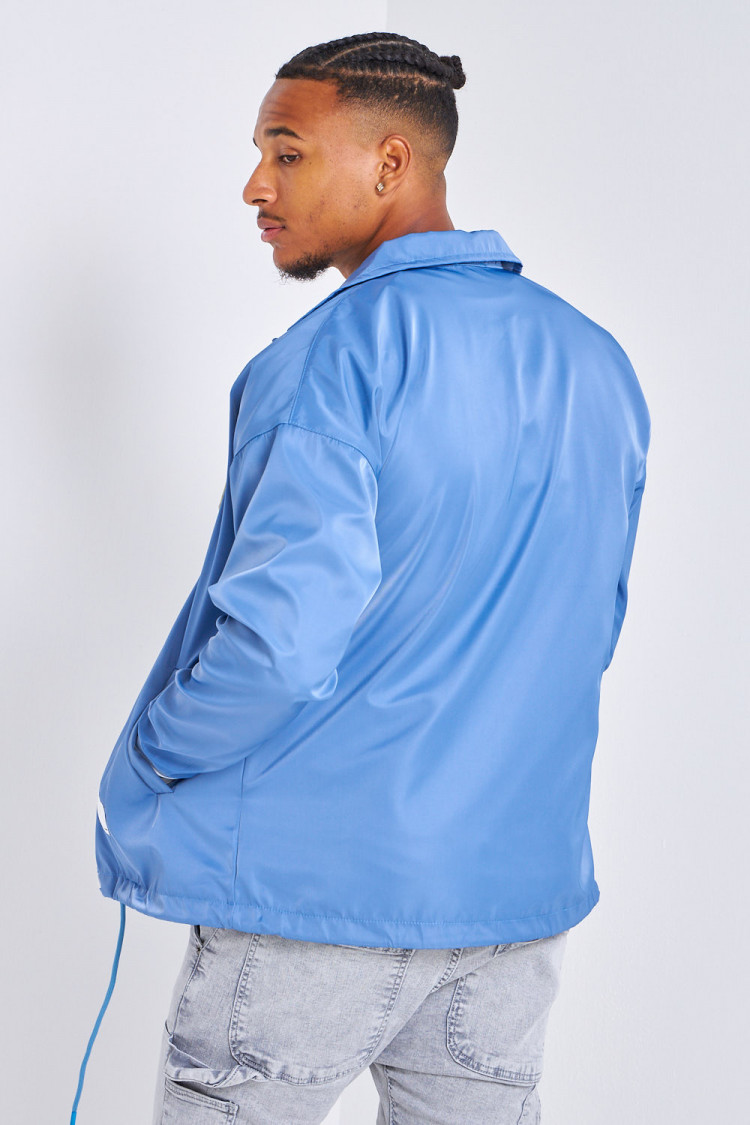 Veste bleu foncé brodée 