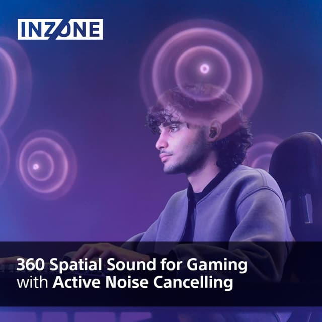 Sony Inzone Buds gaming in-ear høretelefoner (sort)