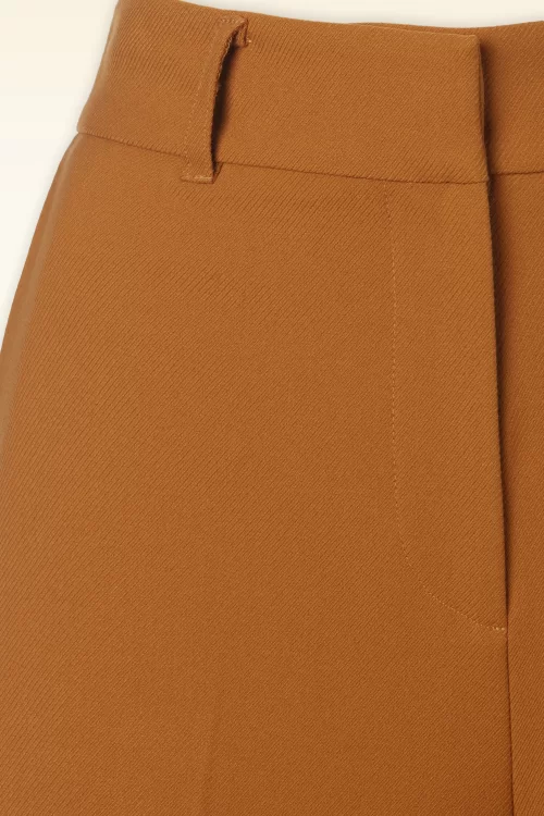 King Louie Chloe Tuillerie pantalon in maple oranje