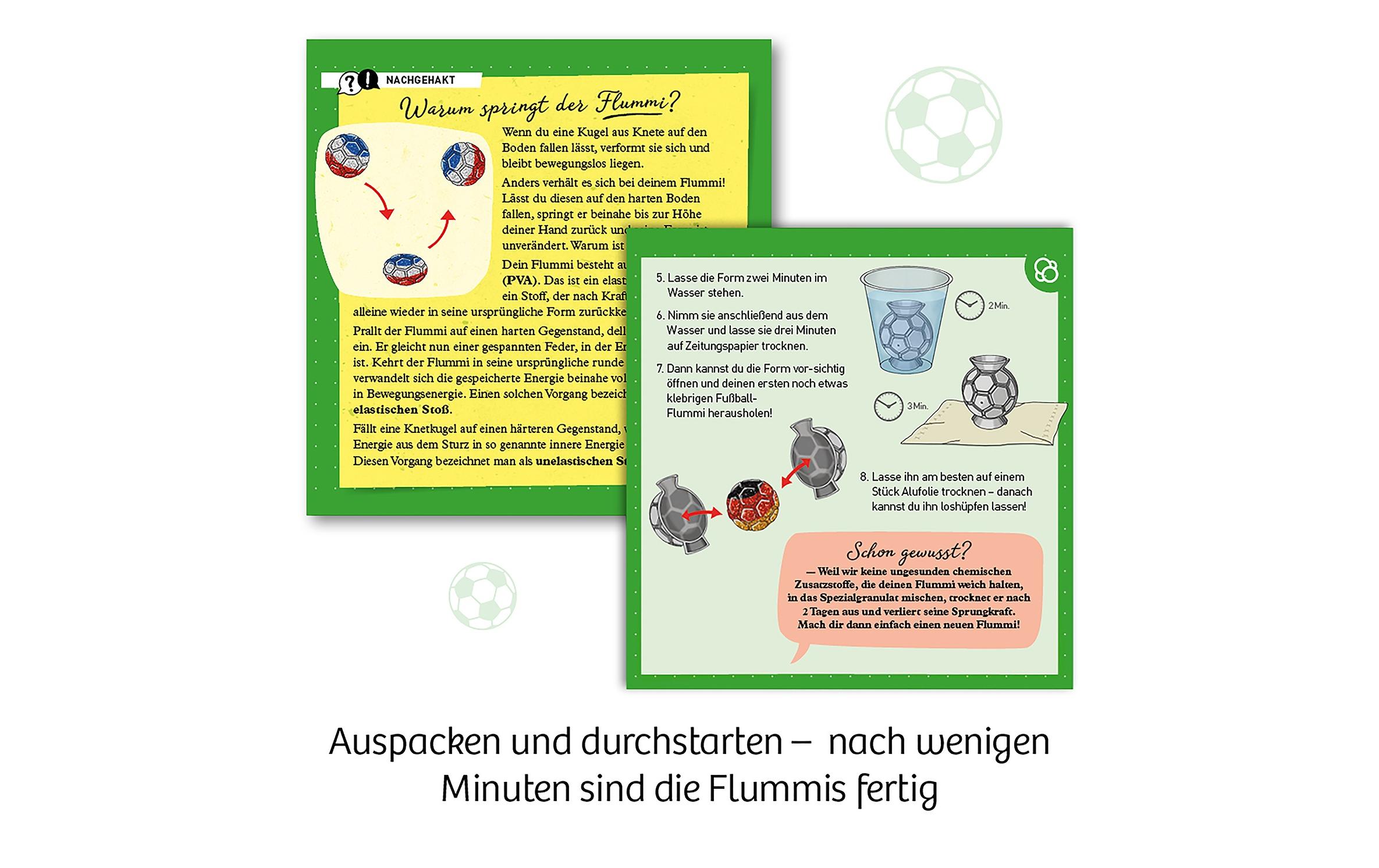 Experimentierkasten Fussball-FlummisBunte Flummibälle herstellen