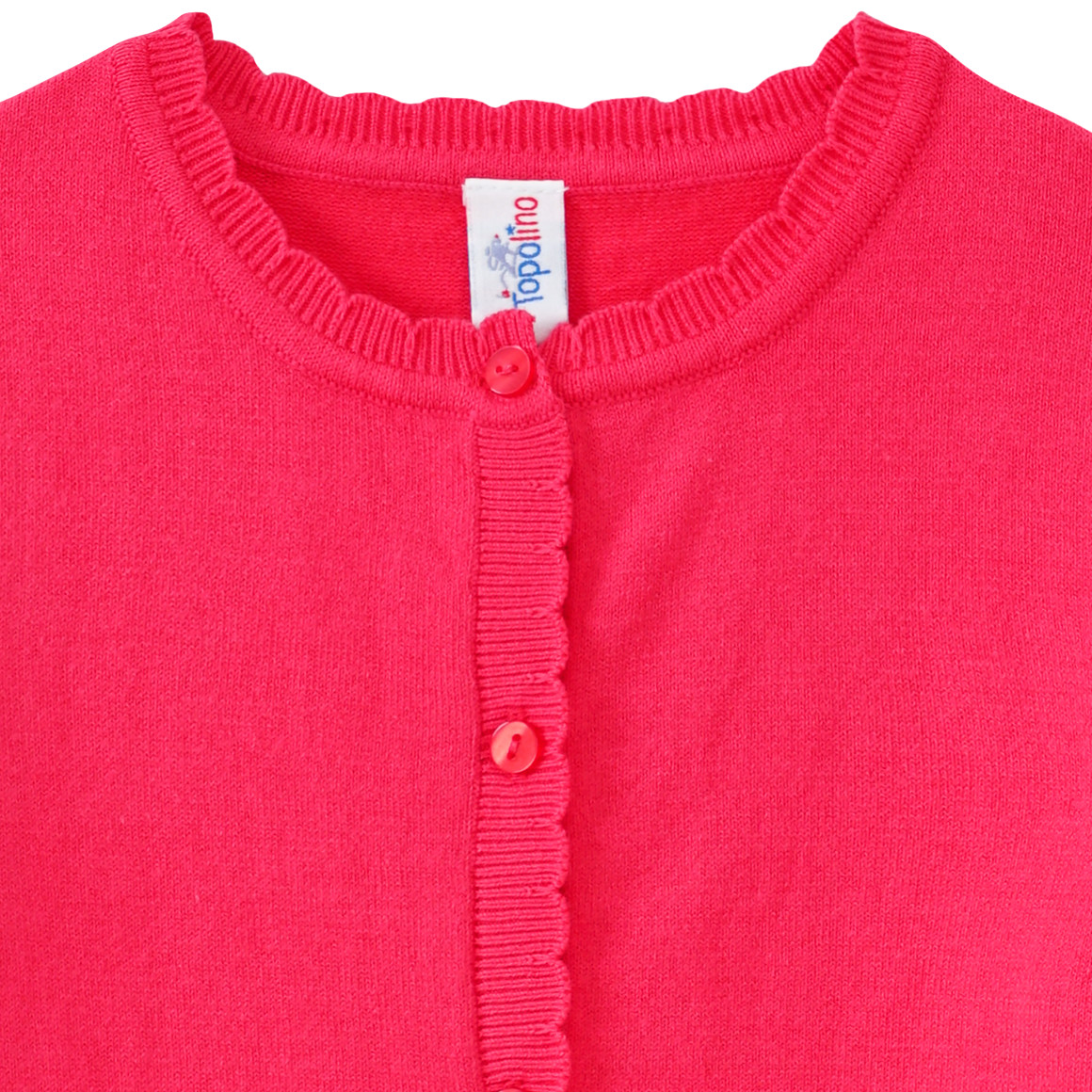 Topolino Mädchen Cardigan mit Knopfleiste hellrot