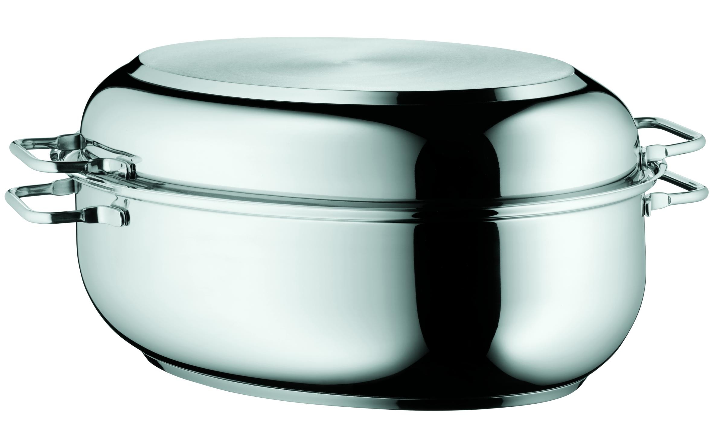 Bräter 25.8 cm<br>Multifunktionaler Bräter mit Metalldeckel und Fleischthermometer