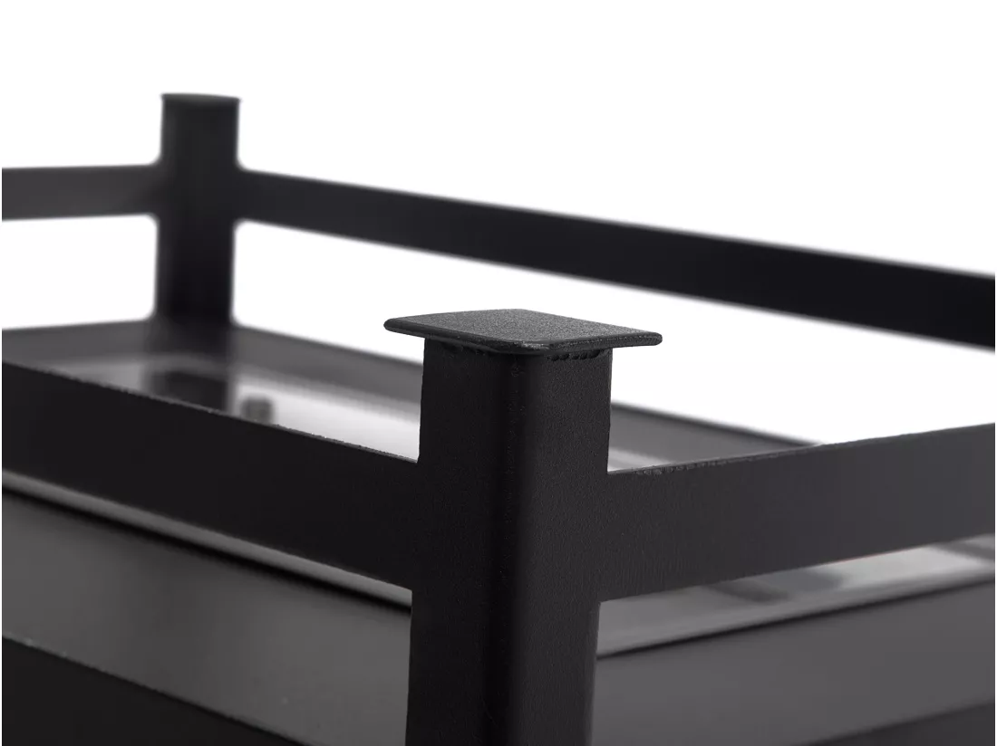 Barbecue à l'éthanol 1.5L en acier noir