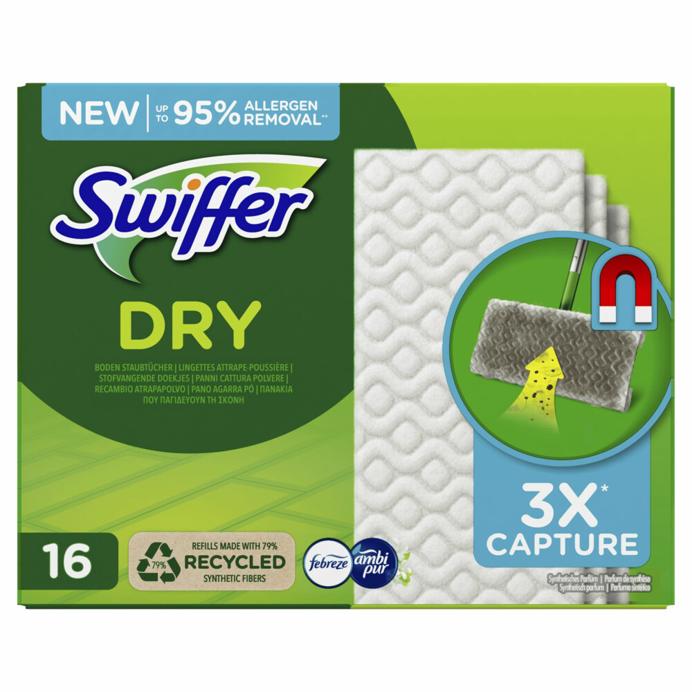 Swiffer Vloerreiniger Droge Doekjes Navullingen 16 stuks
