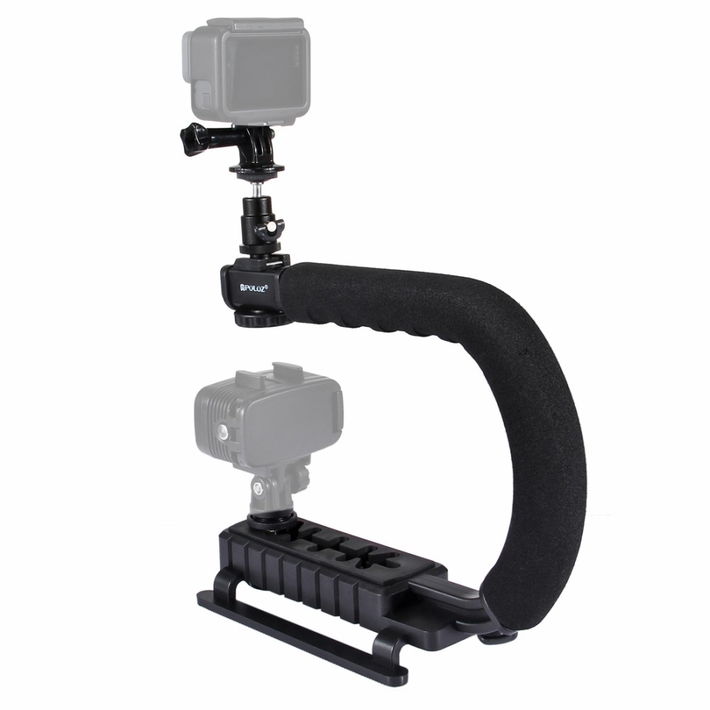 C-Förmiger Handheld Kameragriff Stabilisator Halterung für GoPro / Digitalkamera / Camcorder mit 1/4