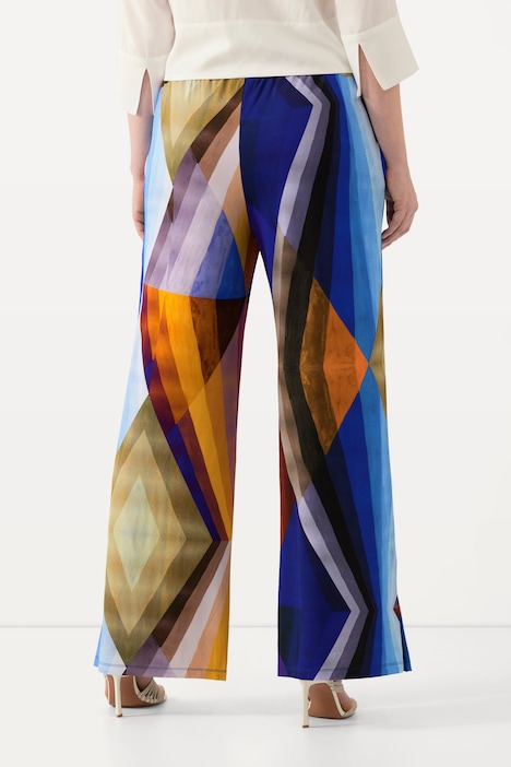 Slinkyhose, geometrisch, weites Bein, Elastikbund