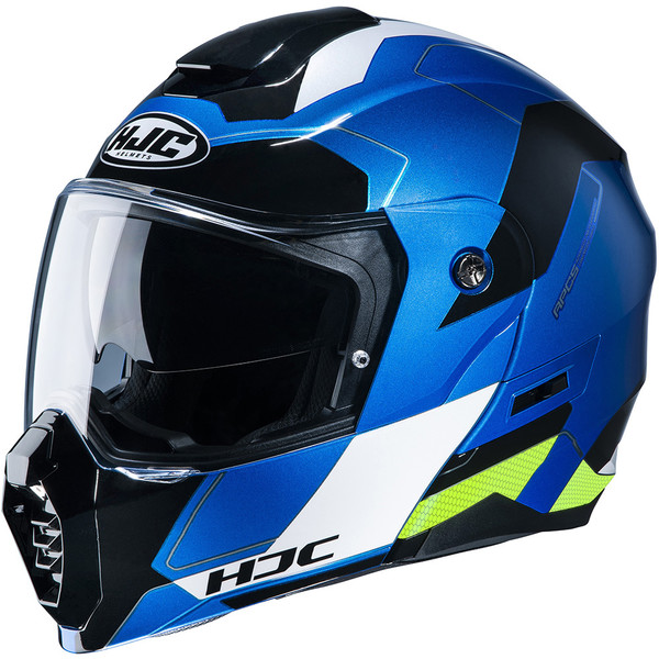 HJC - Casque C80 Rox MC24 / Bleu / Noir / Blanc / Vert