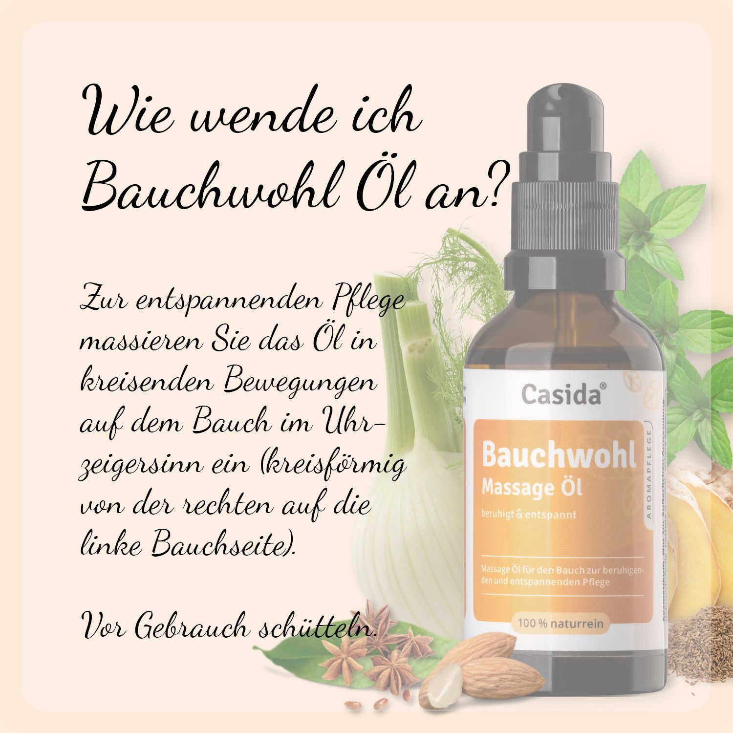 Casida® Bauchwohl Massage Öl