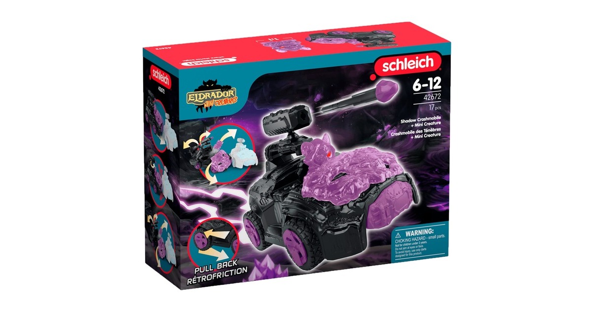 SchleichEldrador - Schaduw-crashmobiel met Mini Creature speelfiguur  (42672)