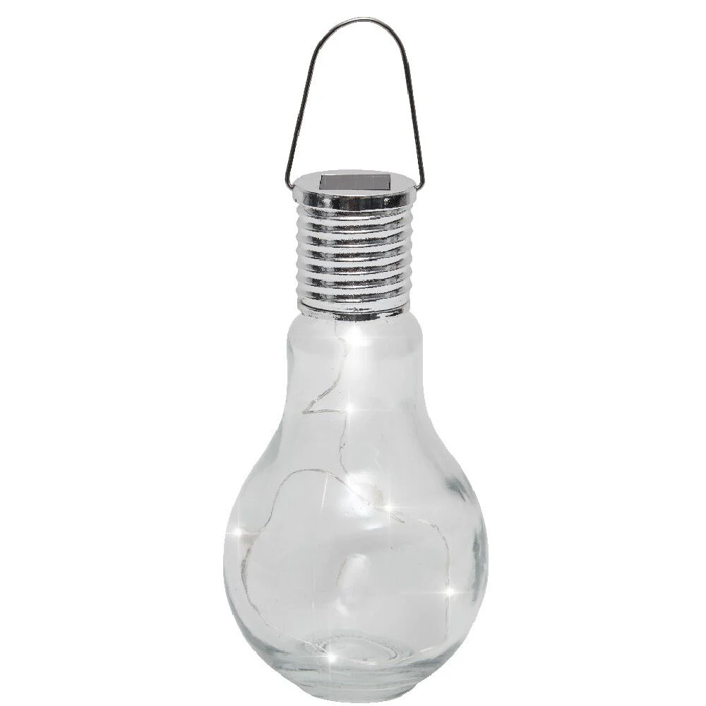 Ampoule solaire à suspendre verre transparent