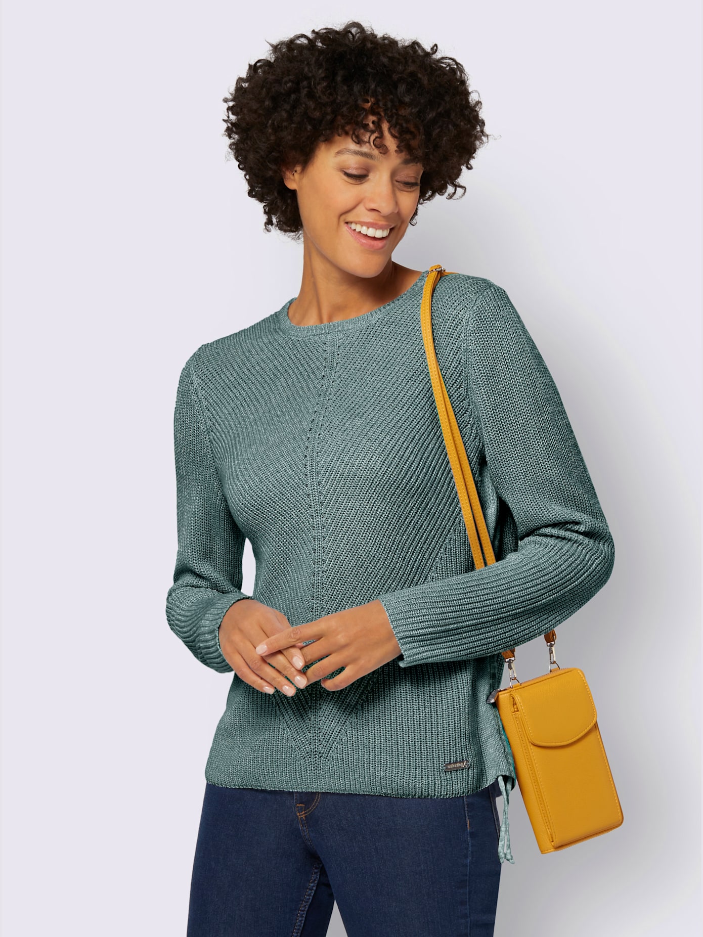 Pull tricot chiné