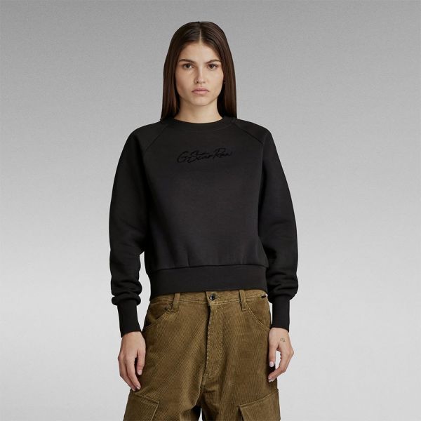 G-star Autograph Sweatshirt Preto S Mulher