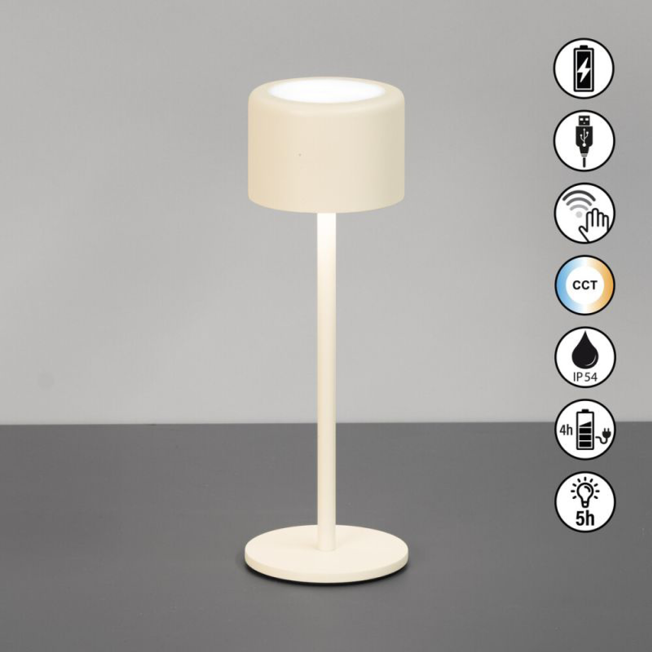 JUNA TAFELLAMP - OUTDOOR - BEIGE