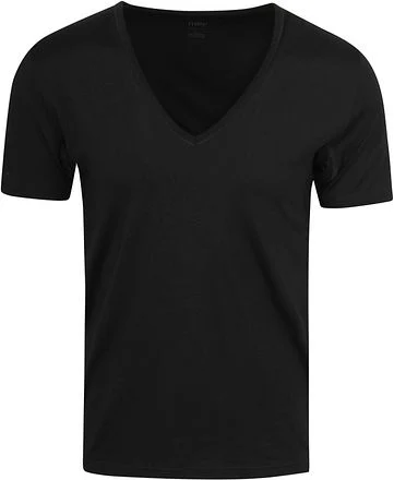 Mey Dry Cotton V-hals T-shirt Zwart 46038 kopen
