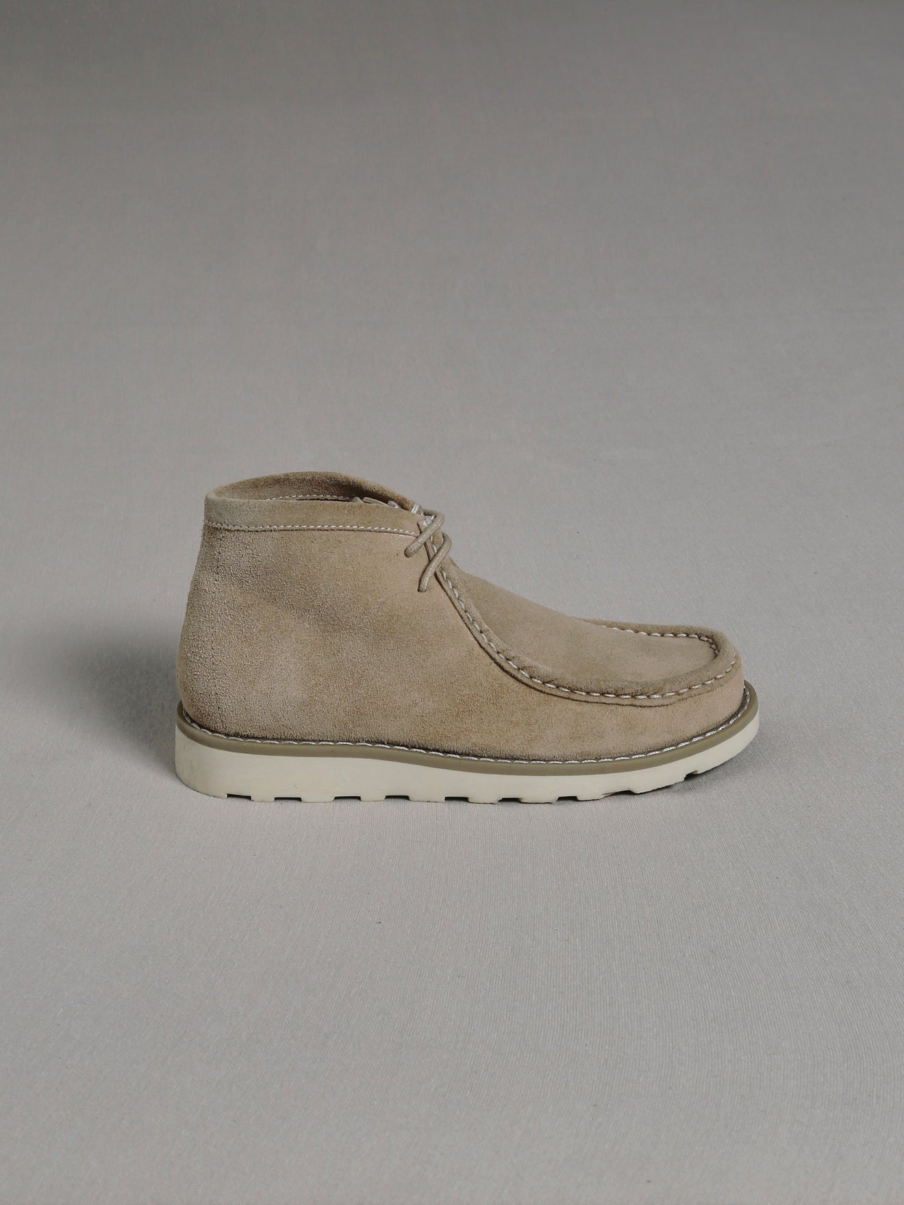 Derby Garçon en cuir velours