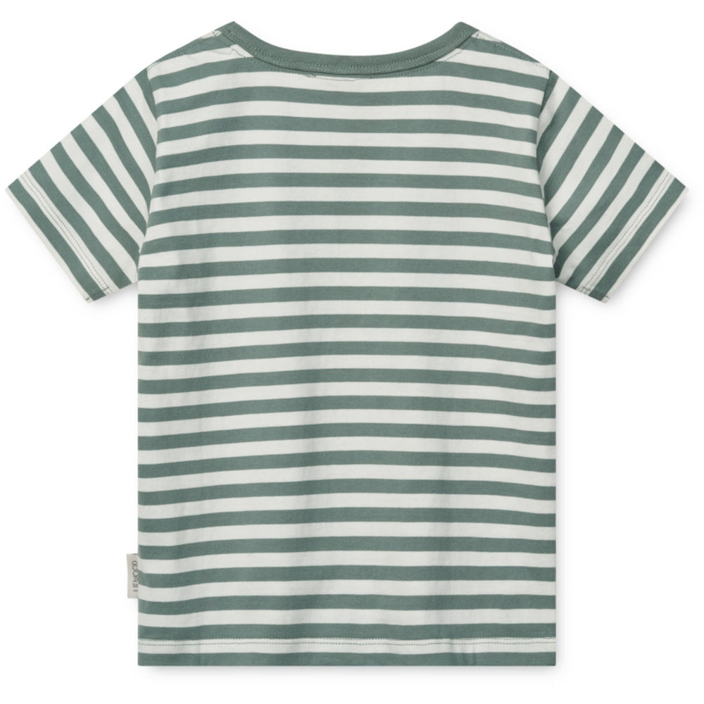 Køb LIEWOOD Circus / Stripe Peppermint / Creme De La Creme Apia Placement Shortsleeve T-shirt