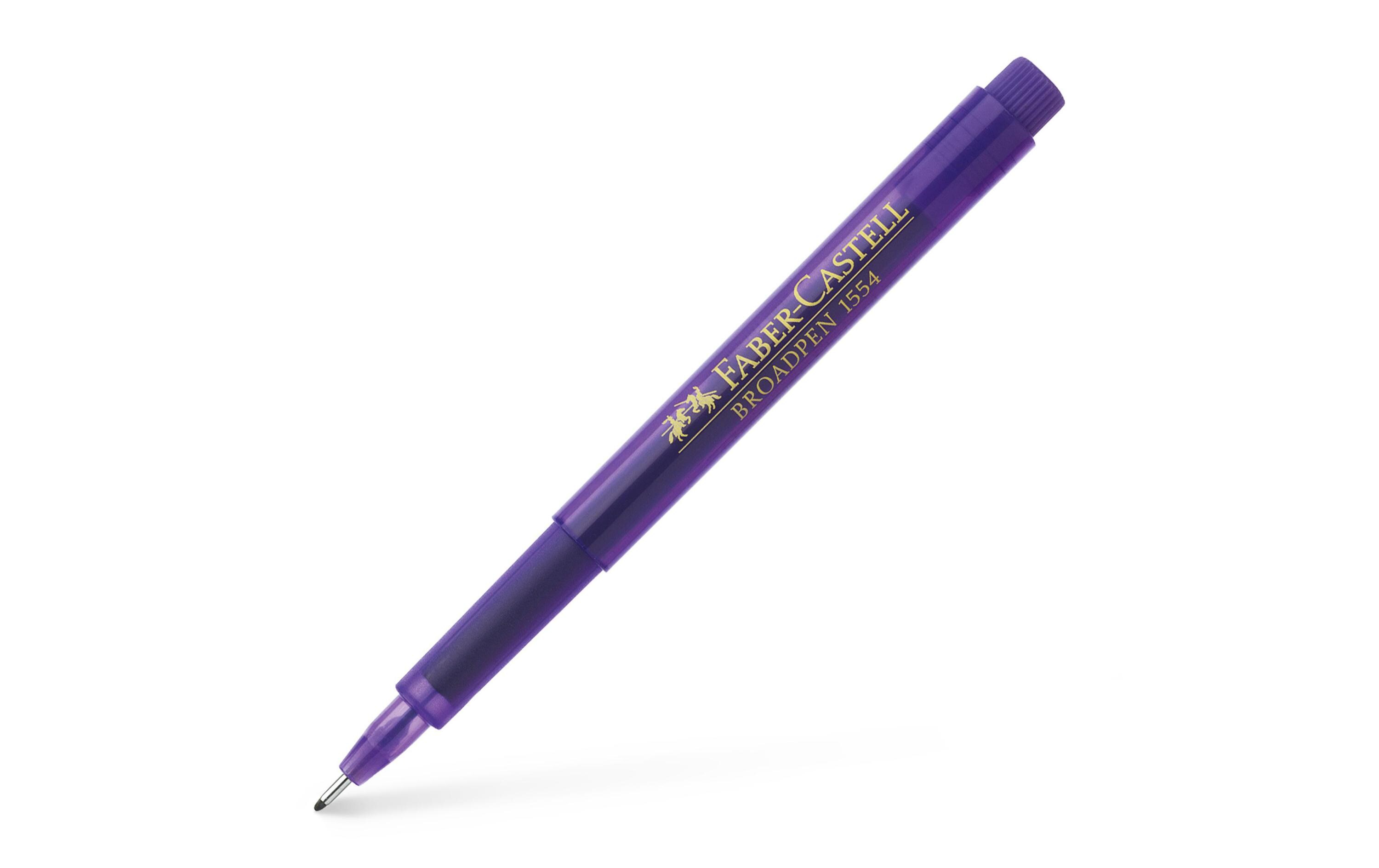 Fineliner Broadpen 1554 0.8 mm, ViolettFaserschreiber für Schule, Beruf und Freizeit