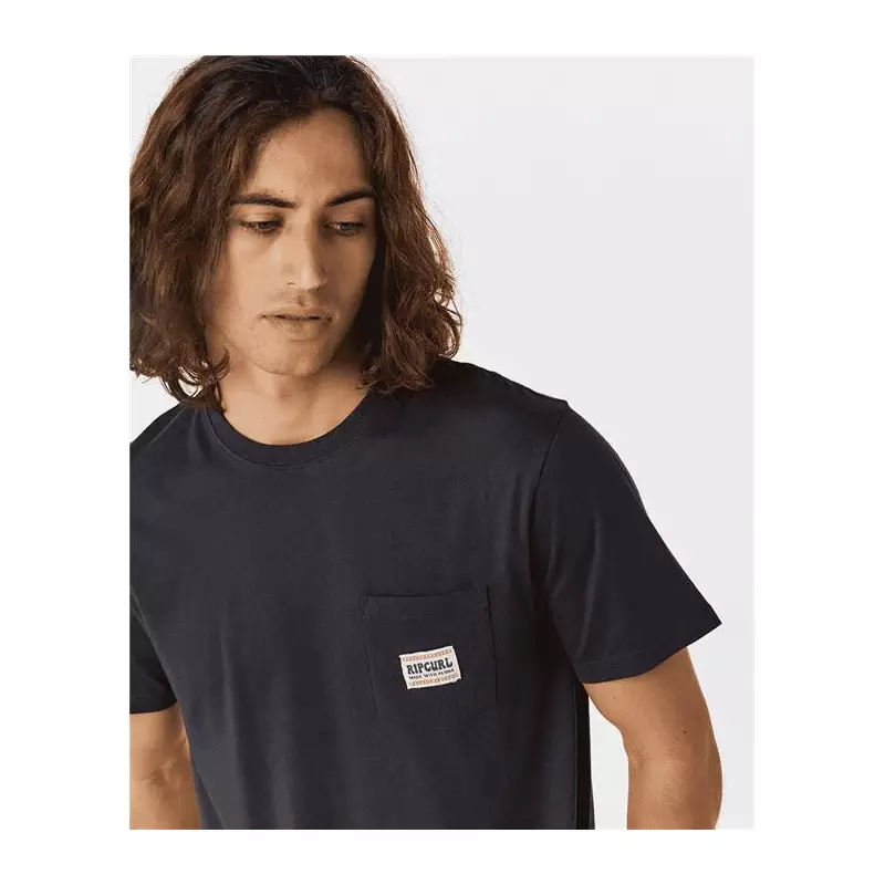 Teeshirt RIPCURL Horizon Badge S/S Tee Washed Black