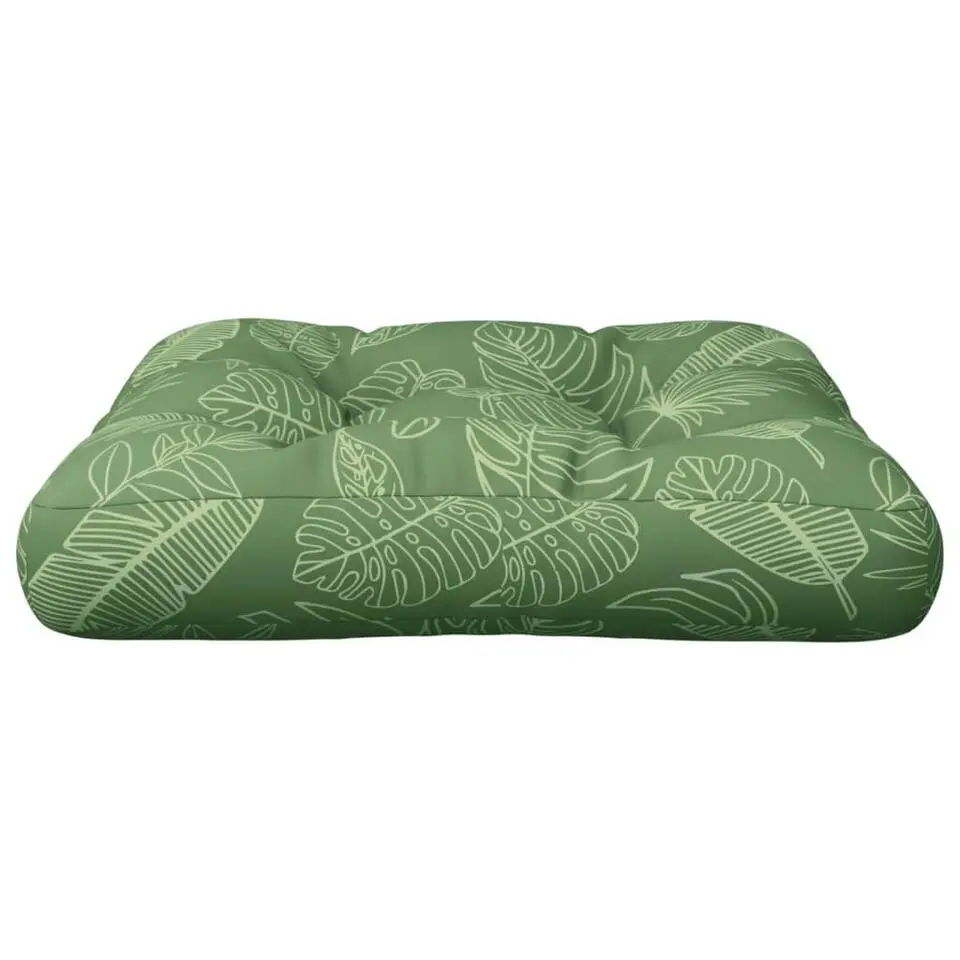 vidaXL - Palletkussen - Groen - Stof - 60 x 60 x 12 cm