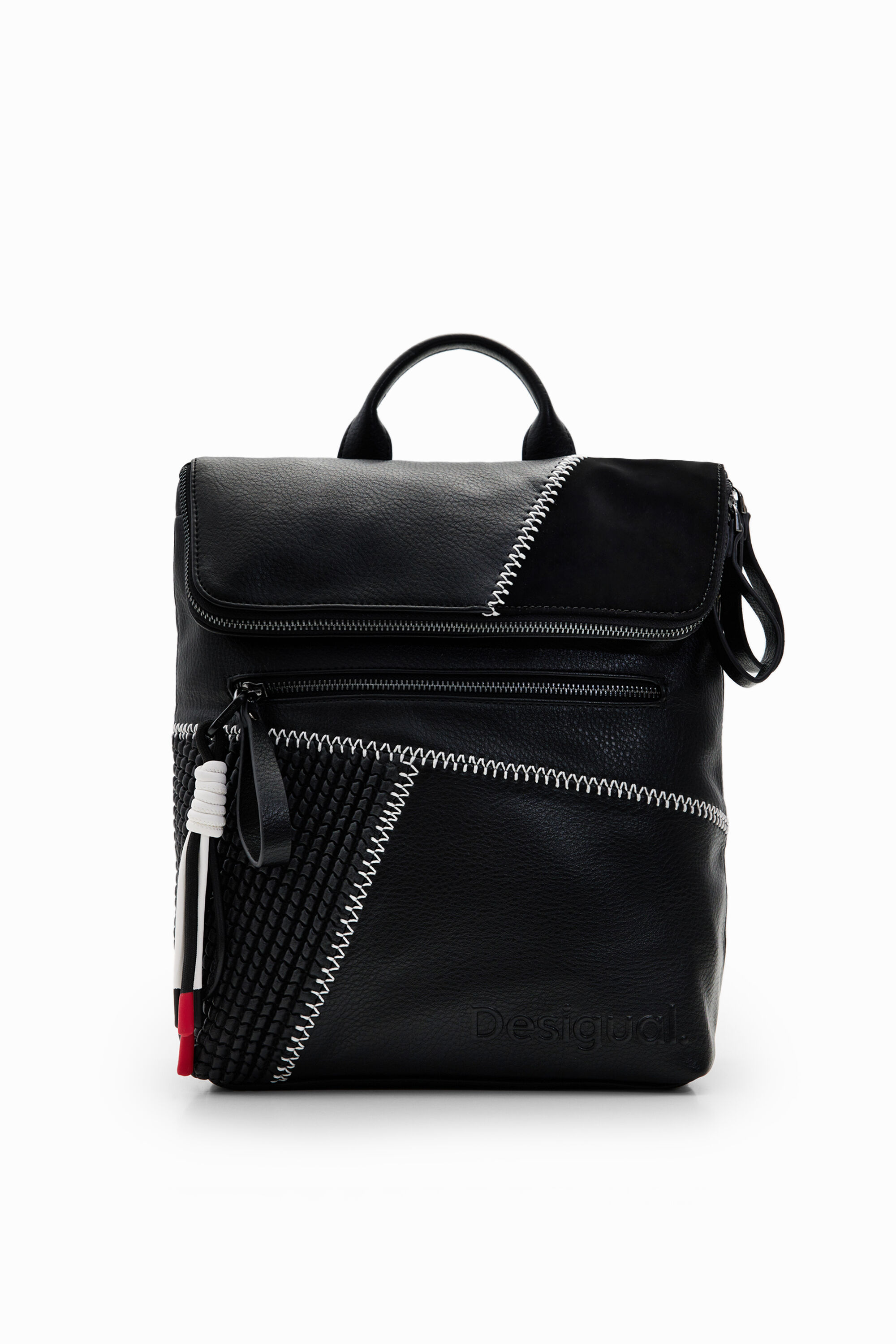 Mochila média com patch
