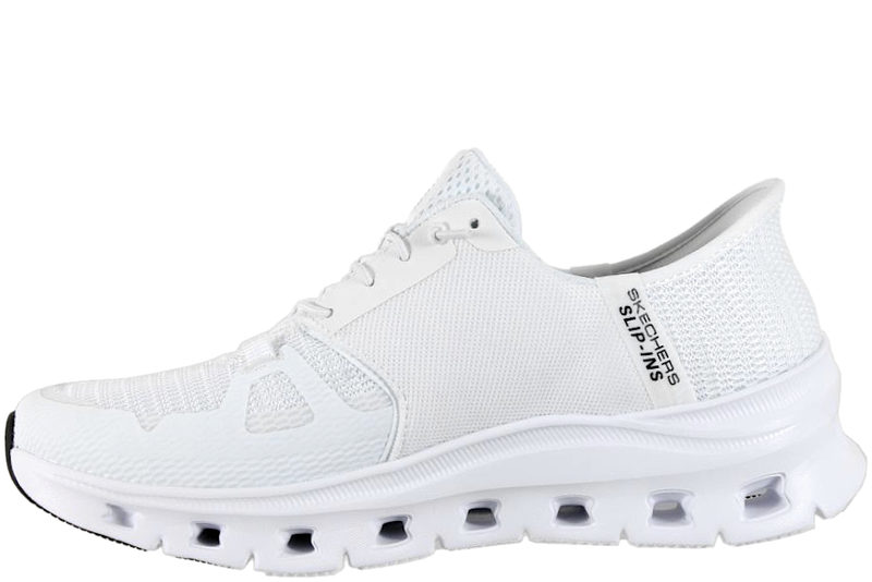 SKECHERS GLIDE-STEP PRO SNEAKERS I HVIDT TEKSTIL SLIP-INS