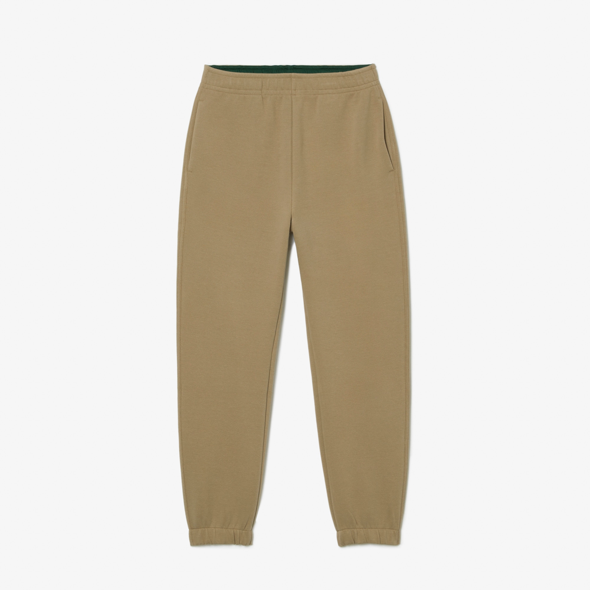 Pantalon de jogging Jogger en coton mélangé uni Pantalons de survêtement - Beige - Lacoste - Femme
