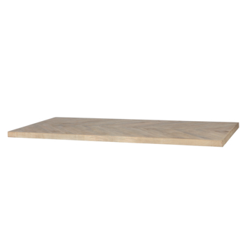 WOOOD Tablo tafelblad mangohout visgraat 200x90cm