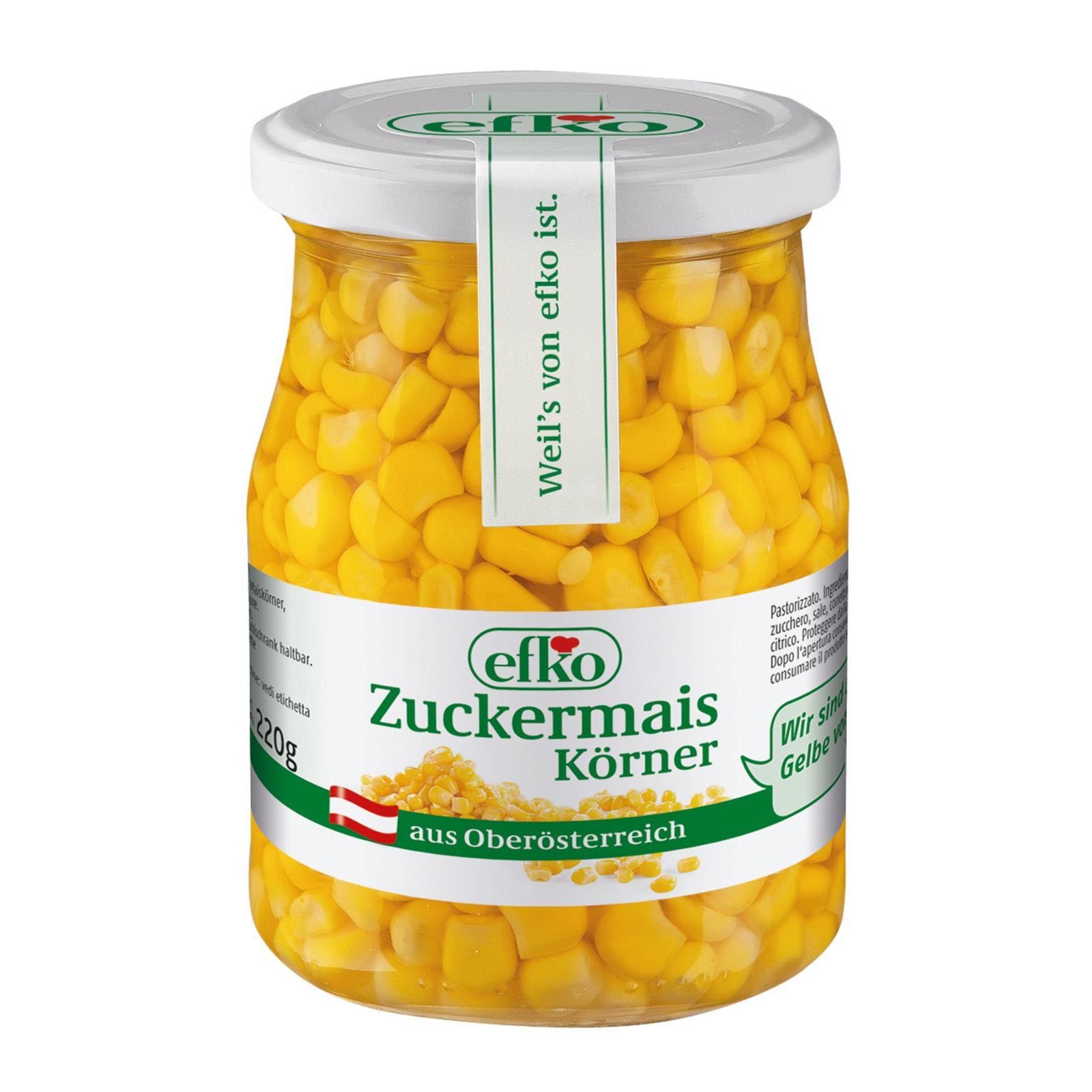 efko Zuckermais Körner