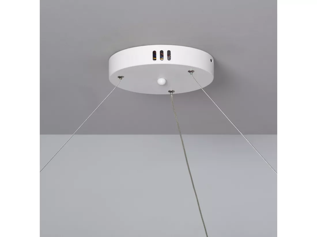 Suspension LED Métal 28W CCT Sélectionnable Big Ivalo Blanc