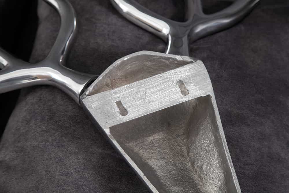 Moderne Wanddekoration VEADO 100cm silber Hirschgeweih