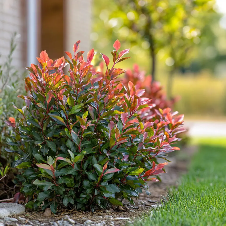 Glansmispel - Set van 2 - Photinia fraseri 'Red Robin' - Hoogte 30-40cm - ⌀17cm