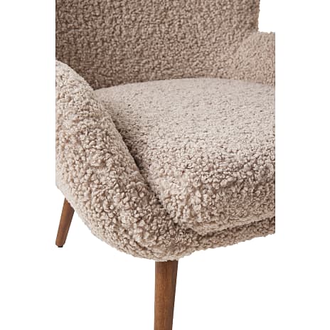 Dolly loungestol inkl. fodskammel - toffee