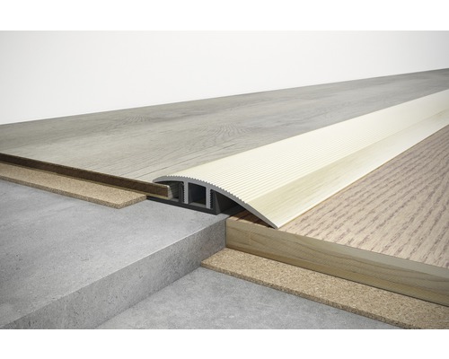 SKANDOR verstelprofiel champagne geanodiseerd incl. cliprail 11x45x900 mm