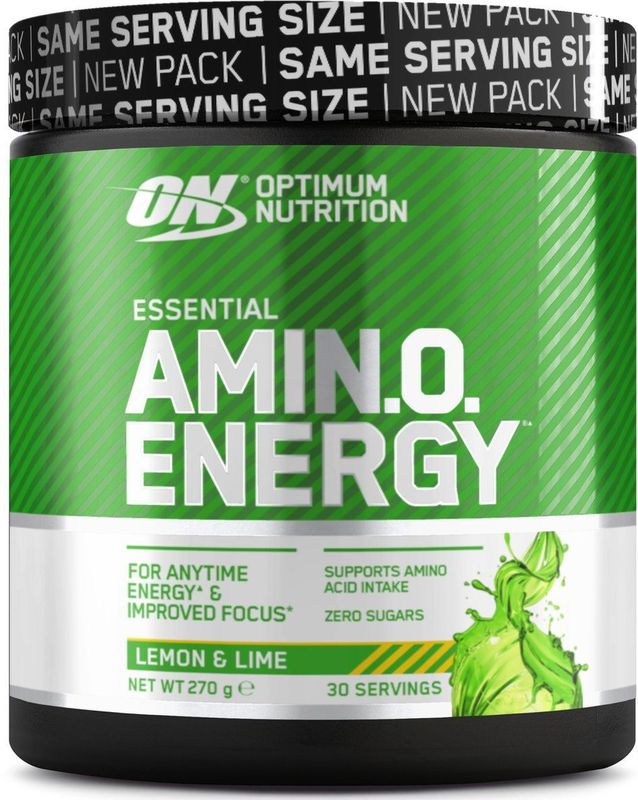 Optimum Nutrition Essential Amino Energy - Lemon Lime - Pre Workout - BCAA & EAA Aminozuren - 270 gram (30 doseringen)