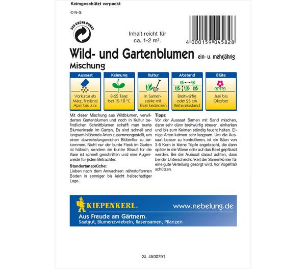 Kiepenkerl Saatgut Wild- und Gartenblumen Mix