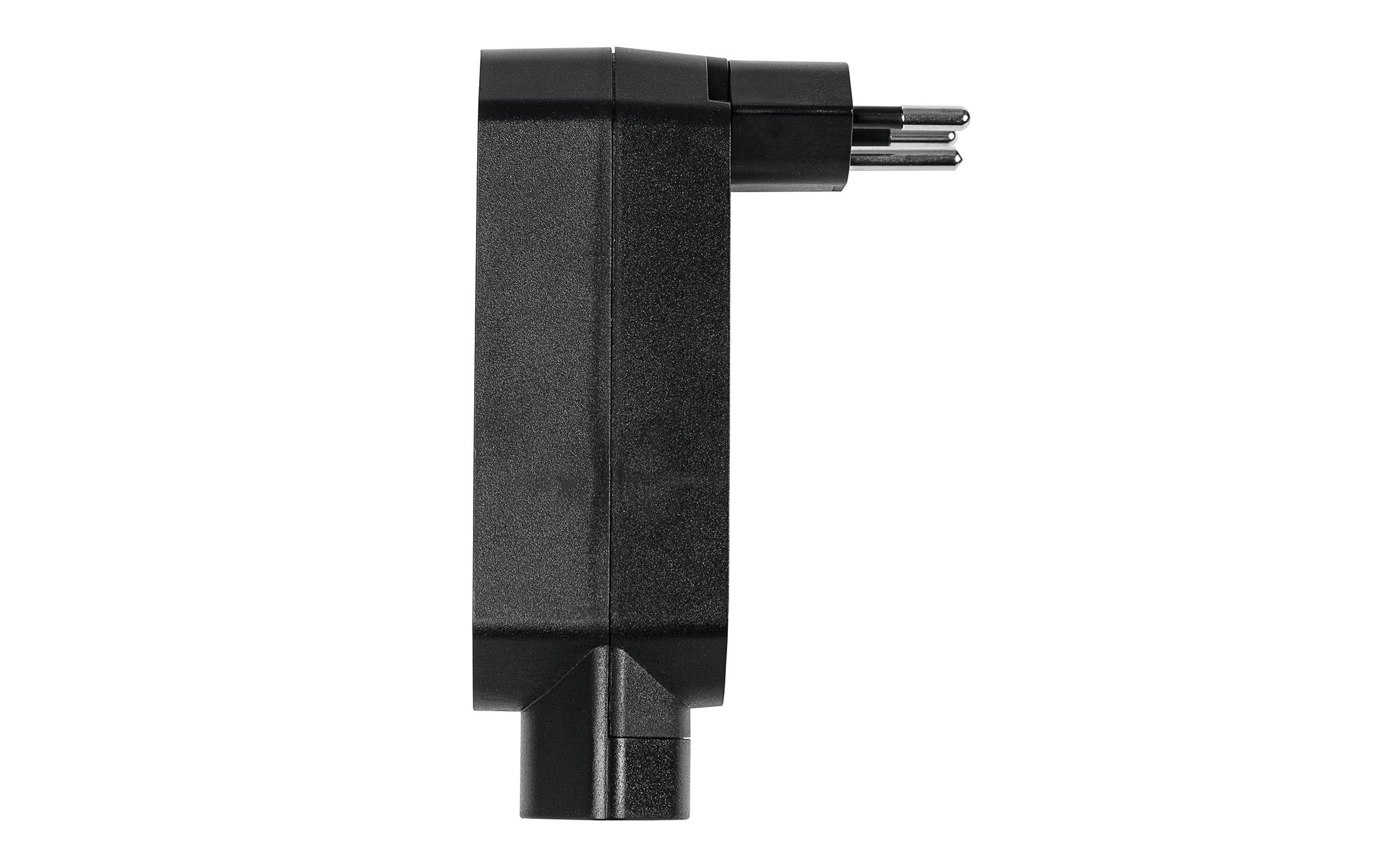 Manta Mehrfachadapter 4xT13 (1x unten) drehbar 4Mehrfachadapter LINE 3xT13 + 1xT13 drehbar 320° schwarz