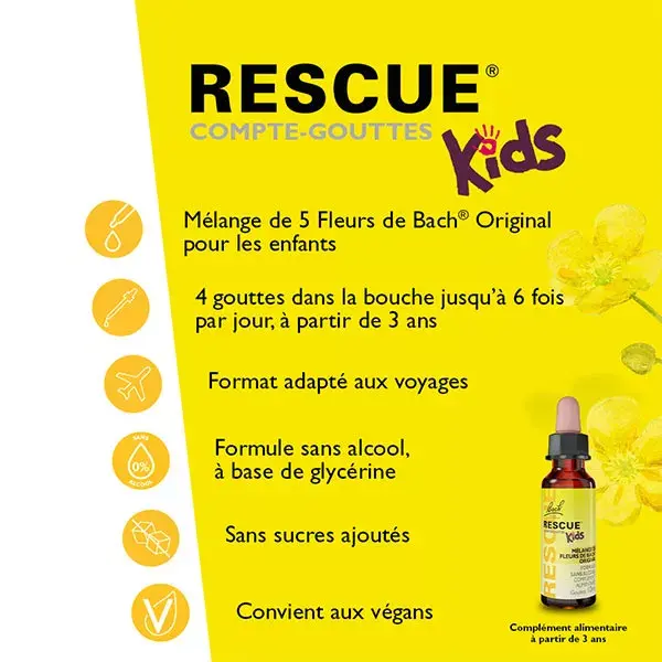RESCUE KIDS Compte-gouttes - 10 ml
