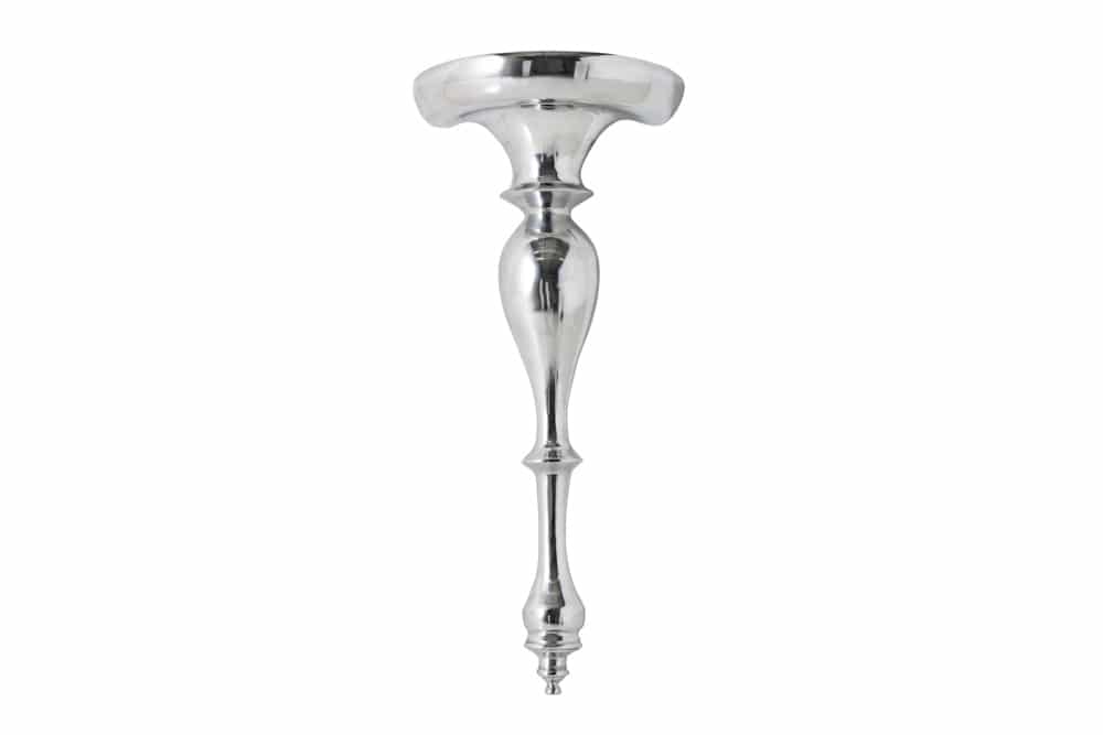 Barocke Wandkonsole SCALA 80cm silber Aluminium Wandregal