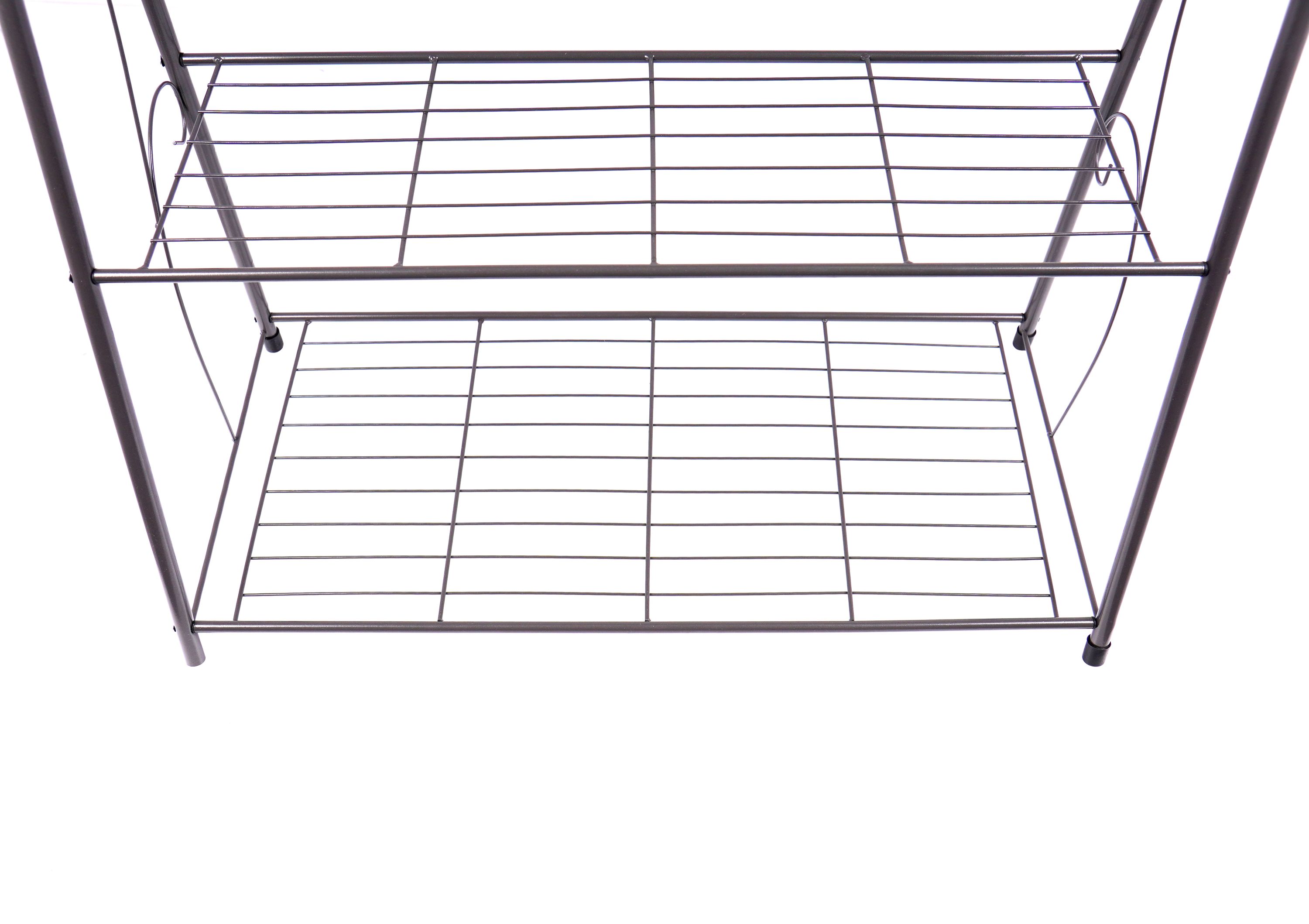 Pflanzenregal 63 x 31 x 72 cm schwarz